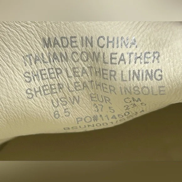 Quince Italian Leather Lug Sole Loafers Bone Ivory Platform Shoes Size 6.5 NWB - Picture 11 of 11